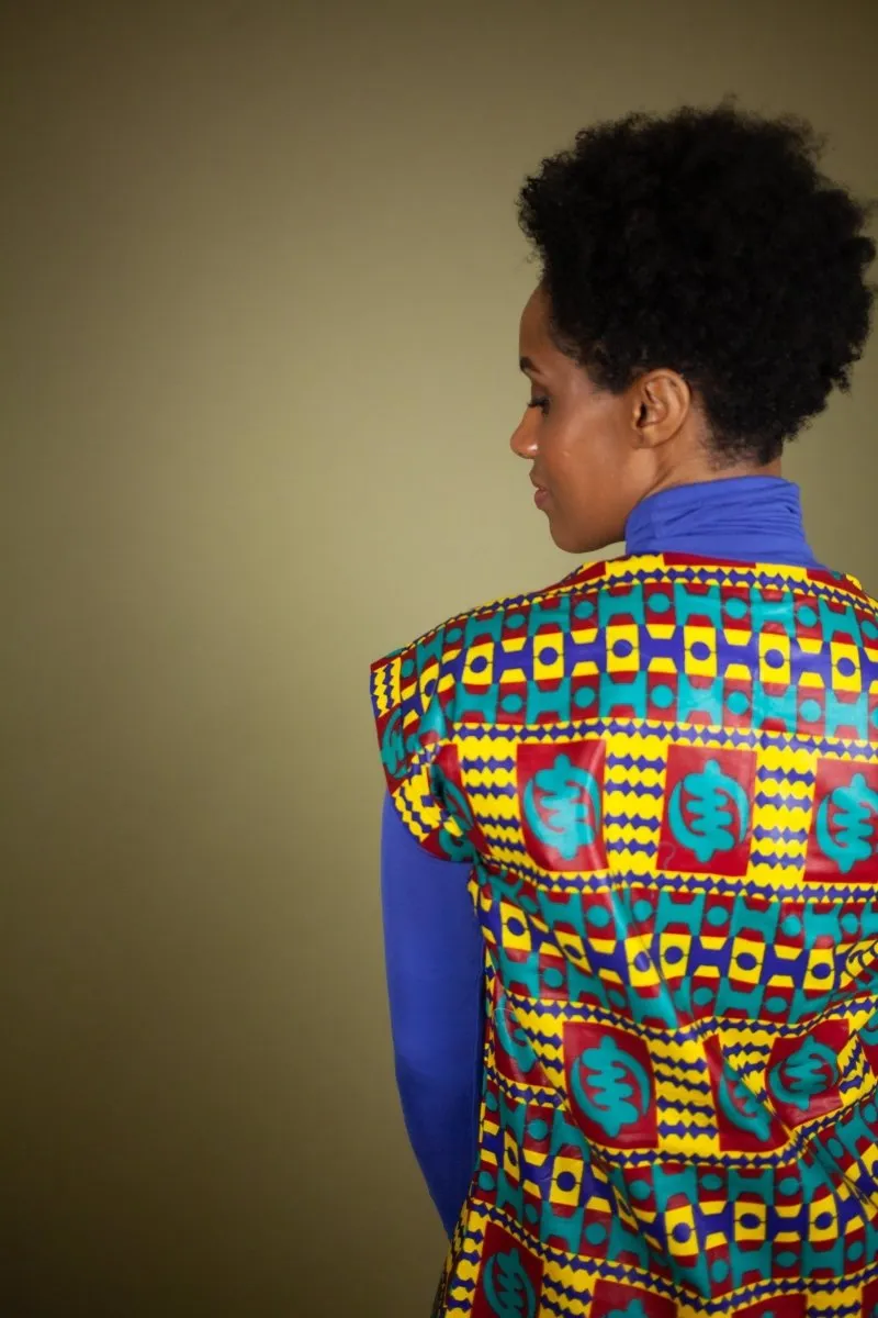 African Shift Dress In Kente