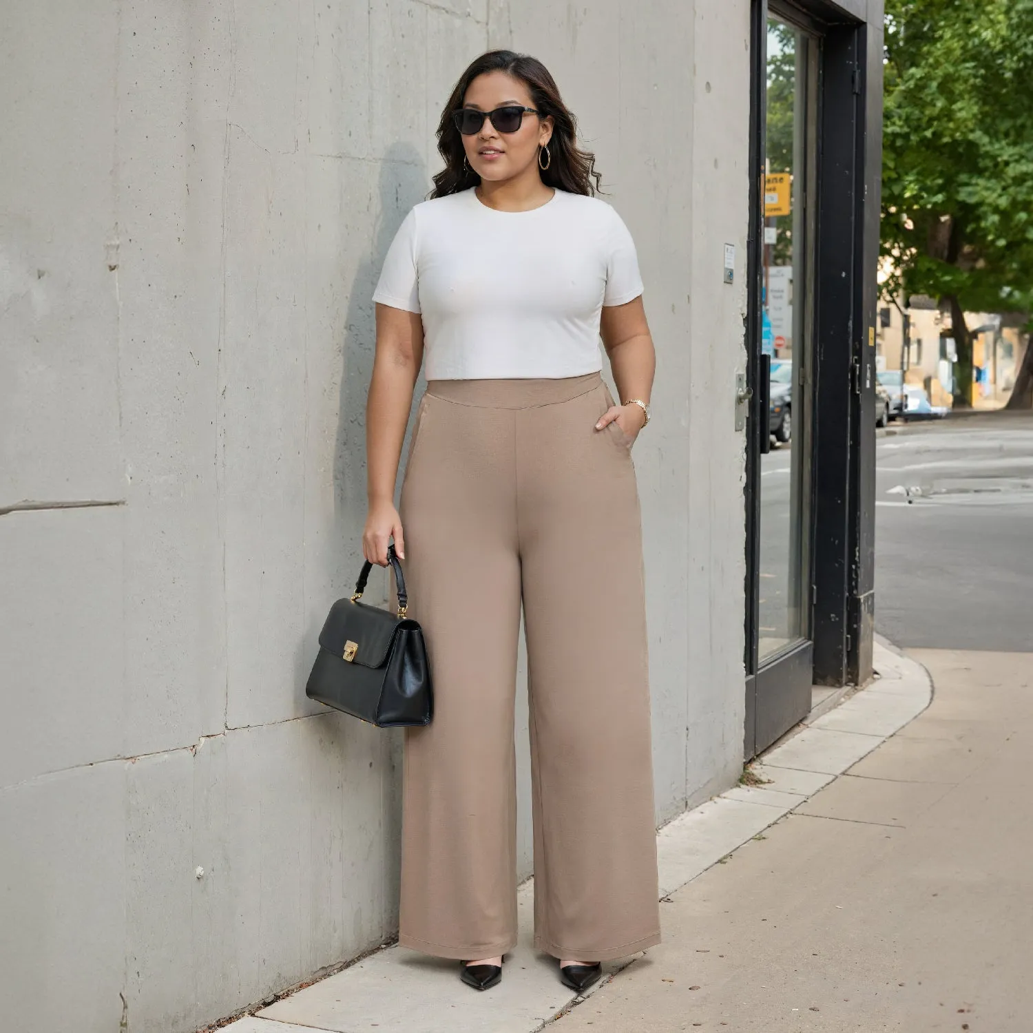 AM:PM Cotton Wide Legged Pants