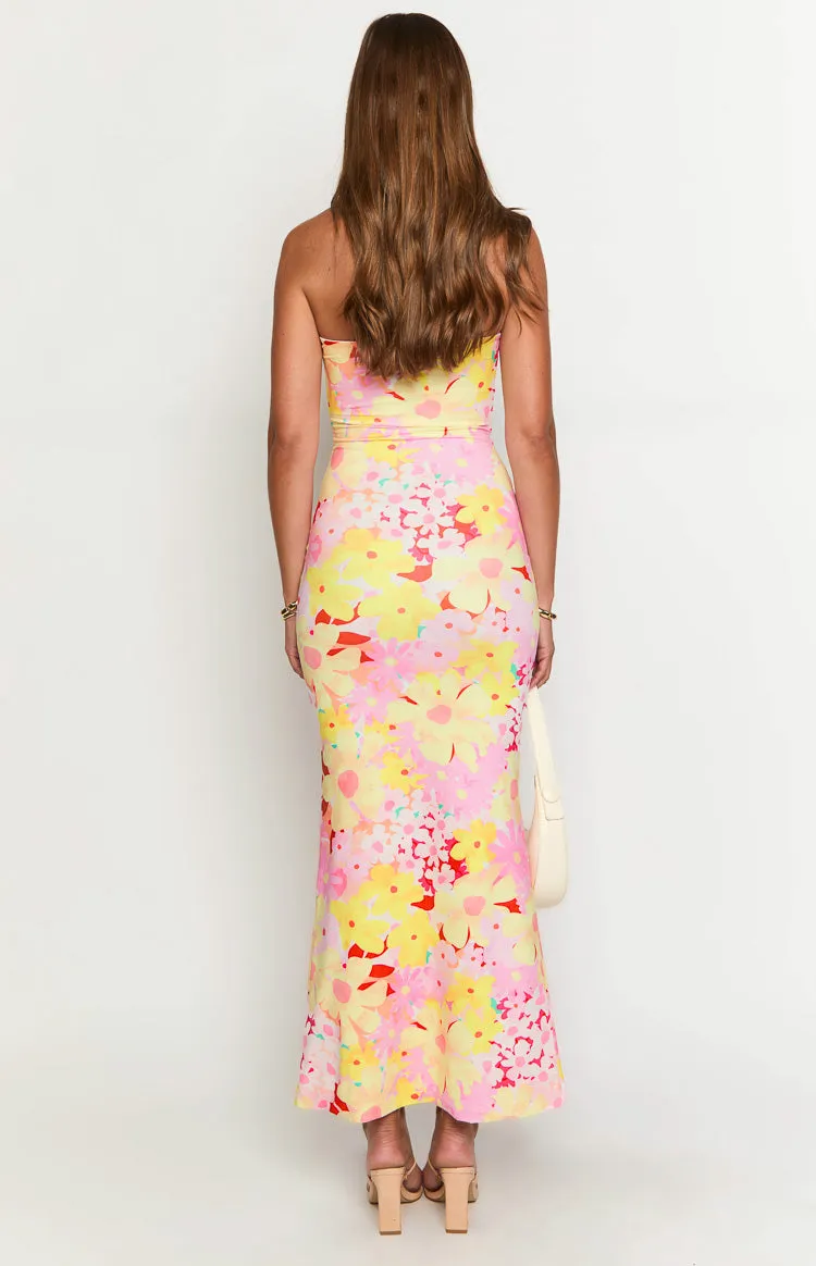 Arizona Strawberry Girl Print Maxi Dress