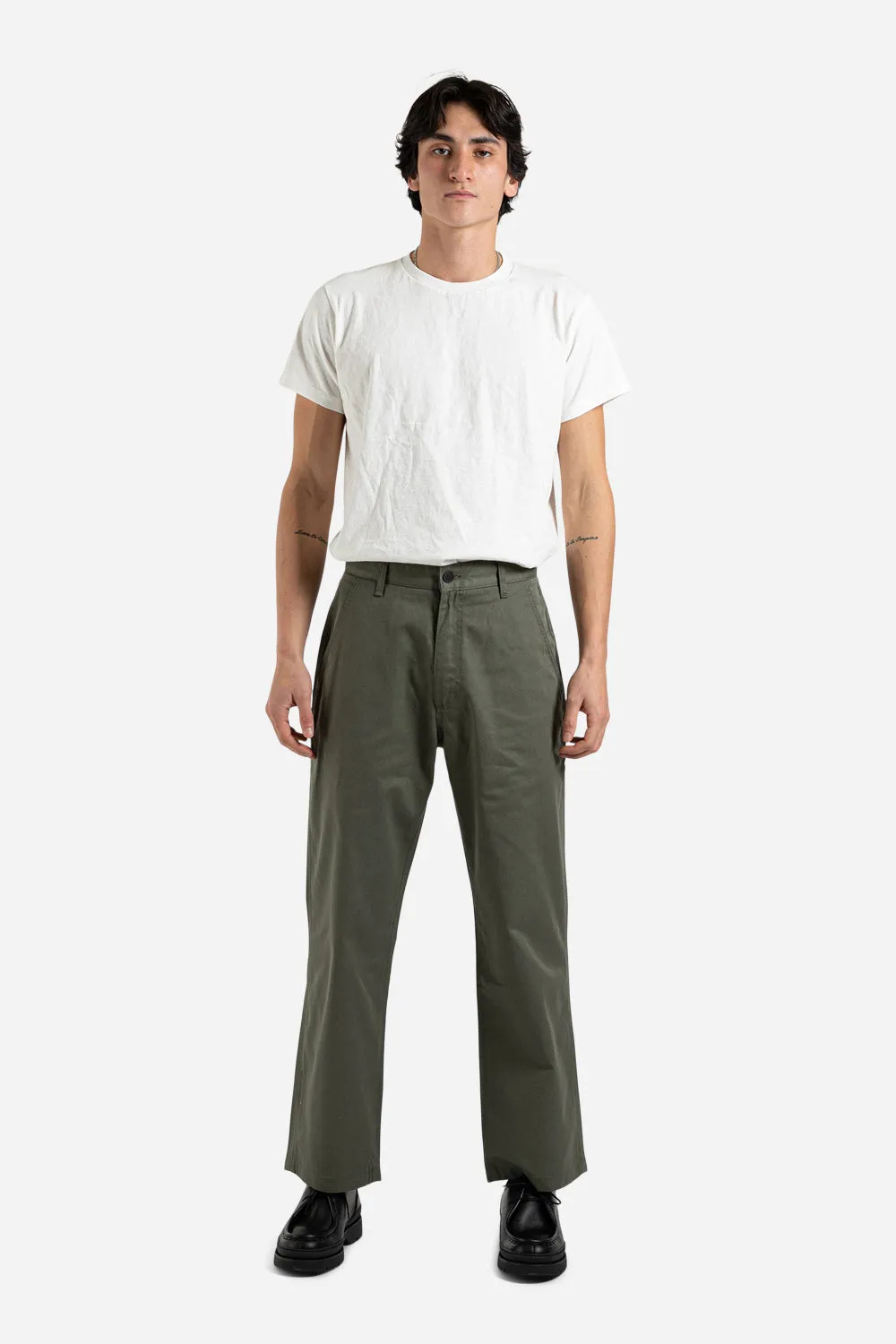 Basic Chino Pants - Sage Green