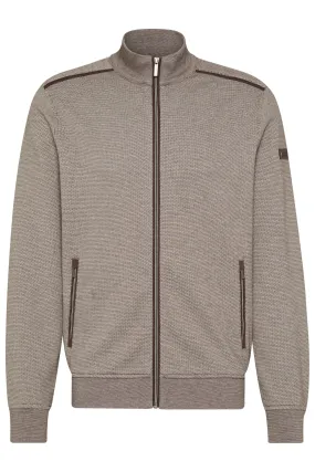 Bugatti Knit Full Zip | Brown