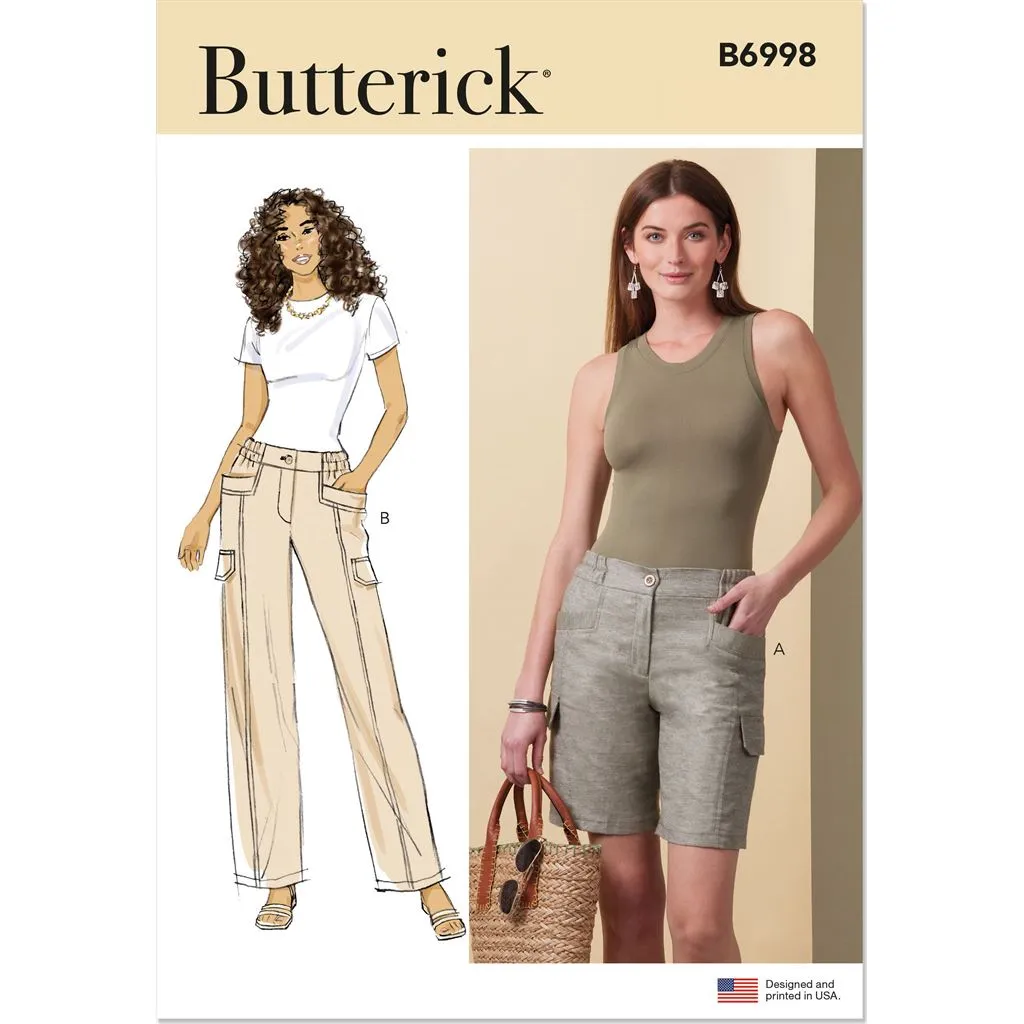 Butterick Pattern B6998 Misses' Shorts and Pants