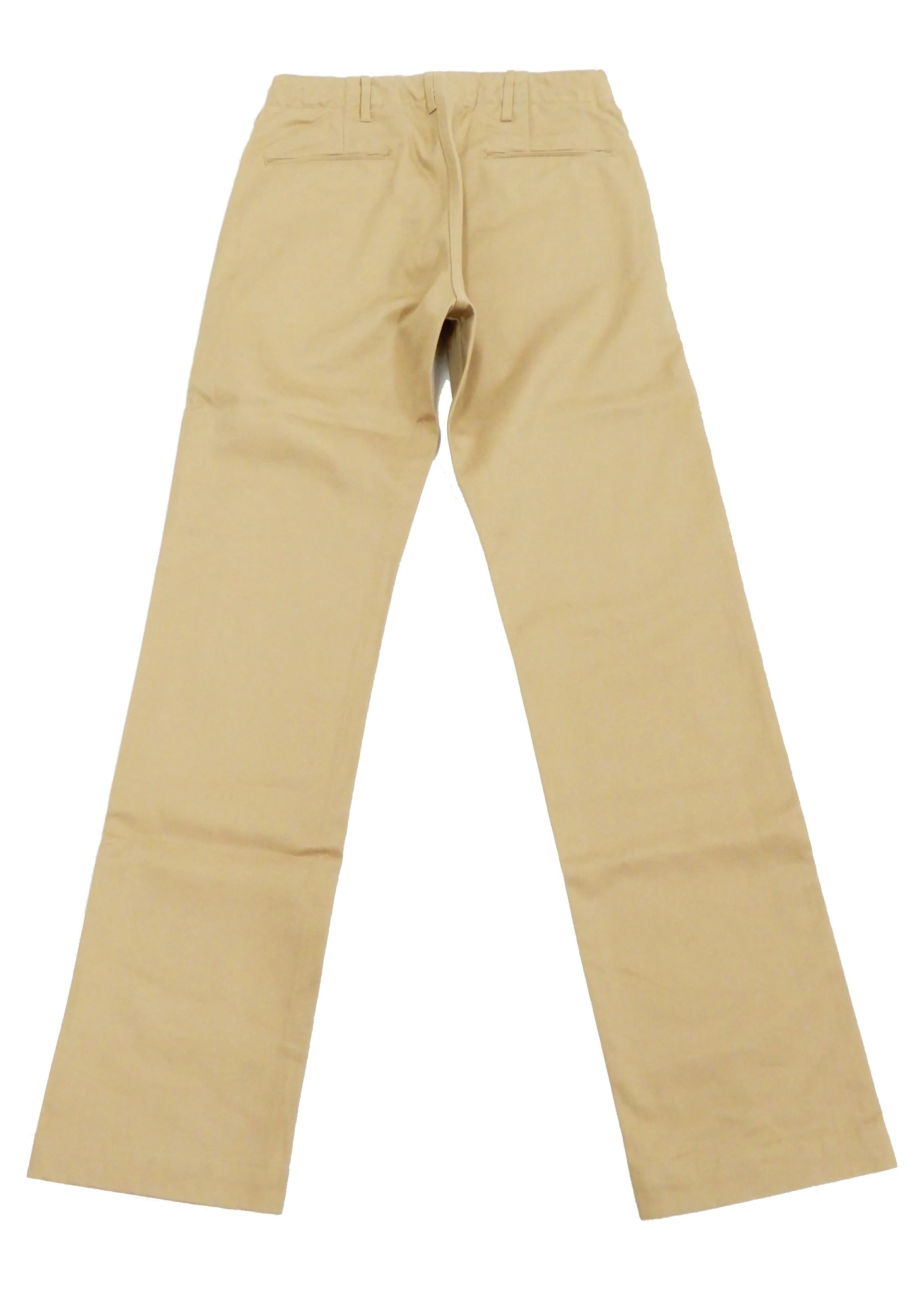 Buzz Rickson Trousers Men's Zip Fly Slimmer Fit US Army Chino Pants BR40025A 01 Beige