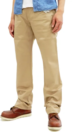 Buzz Rickson Trousers Men's Zip Fly Slimmer Fit US Army Chino Pants BR40025A 01 Beige