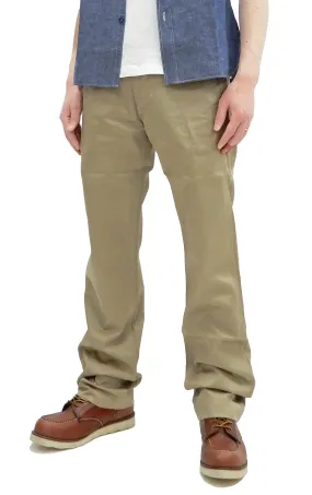 Buzz Rickson Trousers Men's Zip Fly Slimmer Fit US Army Chino Pants BR40025A 02 Khaki