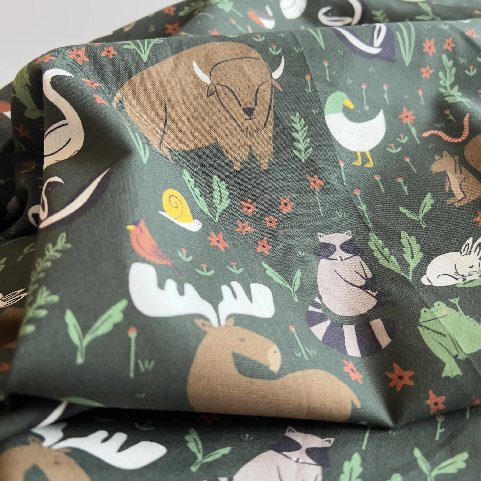 Cloud9 Organic Cotton : Wild Things - Woodlands