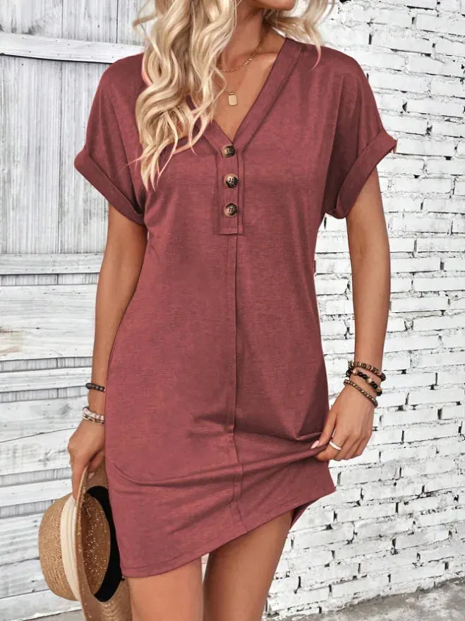 Comfy Cotton Blend T-Shirt Dress