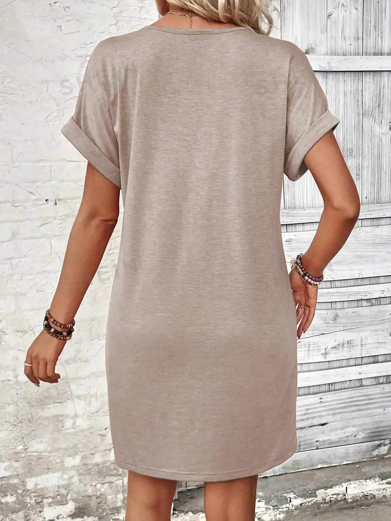 Comfy Cotton Blend T-Shirt Dress