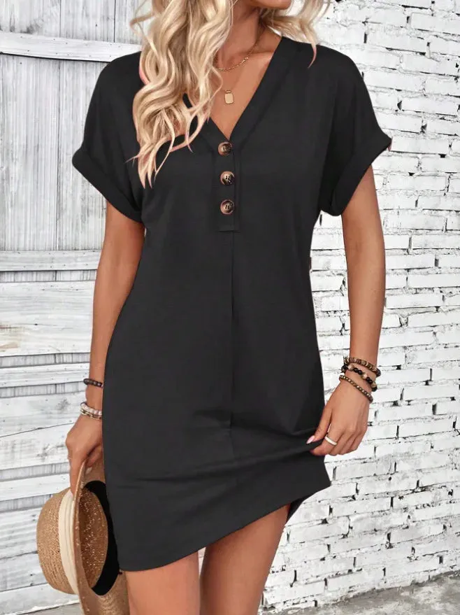 Comfy Cotton Blend T-Shirt Dress