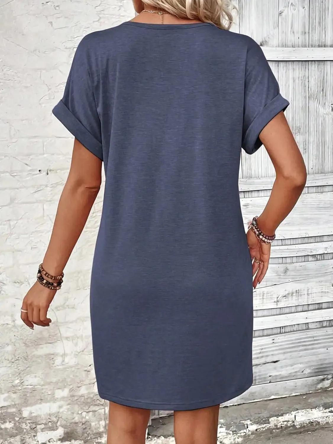 Comfy Cotton Blend T-Shirt Dress