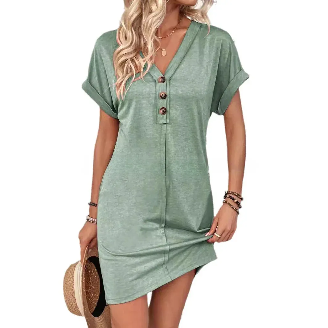 Comfy Cotton Blend T-Shirt Dress