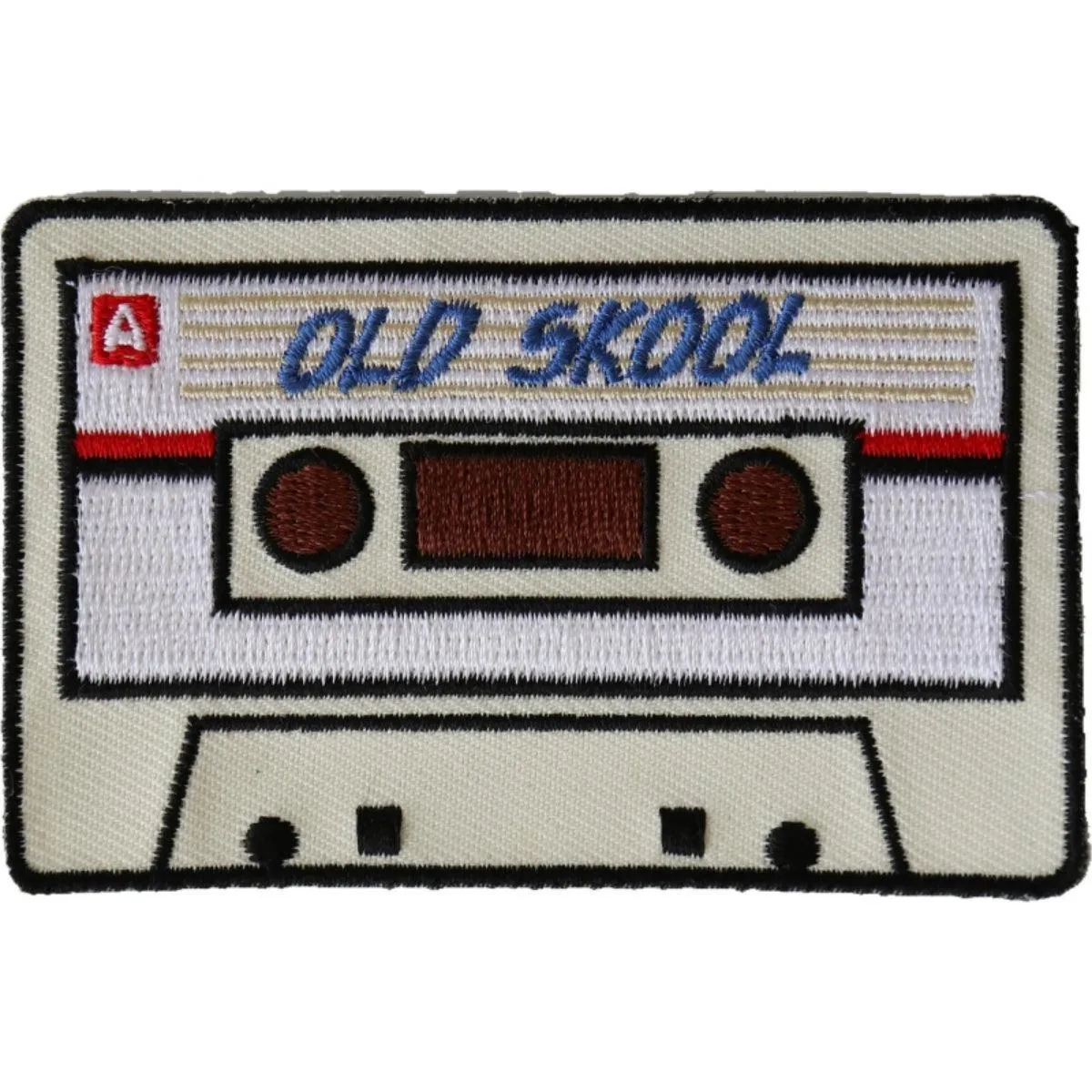 Daniel Smart Old Skool Radio Cassette Novelty Embroidered Iron on Patch, 3.5 x 2.25 inches