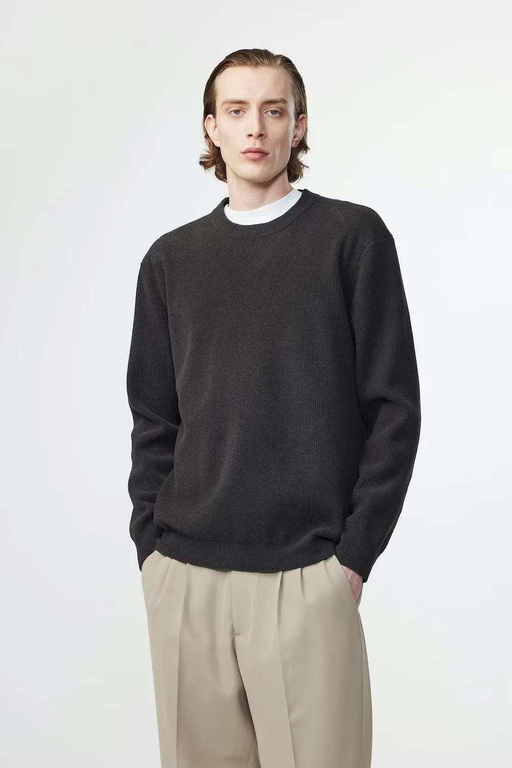 Danny Lightweight Sweater - Dark Army