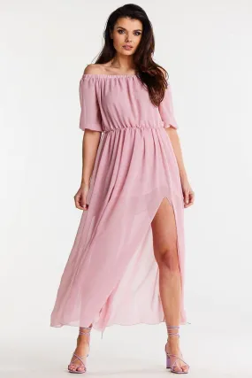 Elegant Flowing Chiffon Maxi Dress - The Essential Wardrobe Highlight