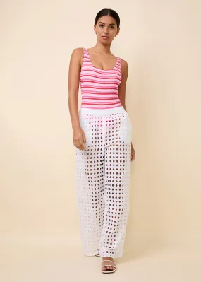 Eyelet Delaney Pant Optic White