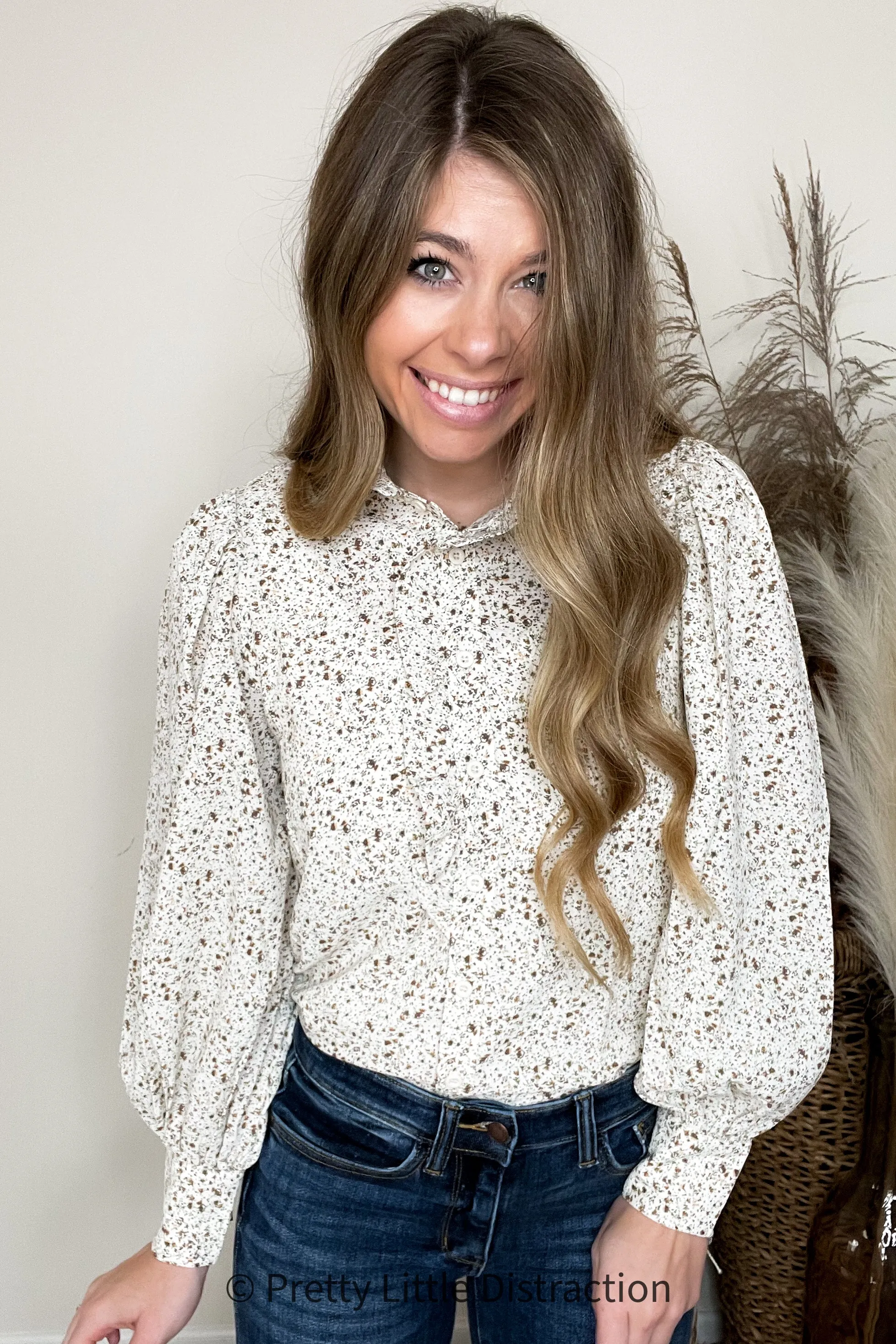 Floral Frill Blouse