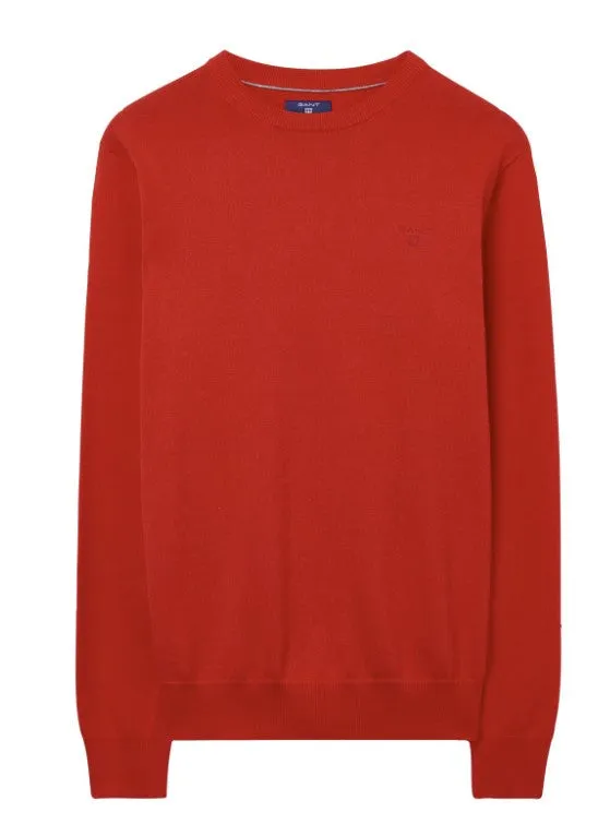 Gant Men's Lightweight Cotton Crew Neck Sweater