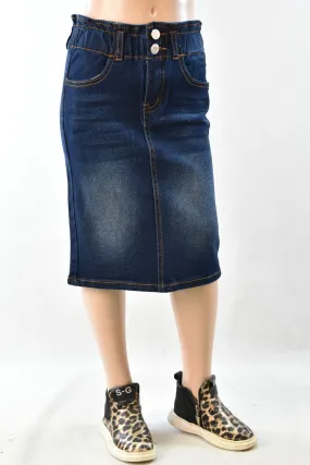 Girls Aria Denim Skirt