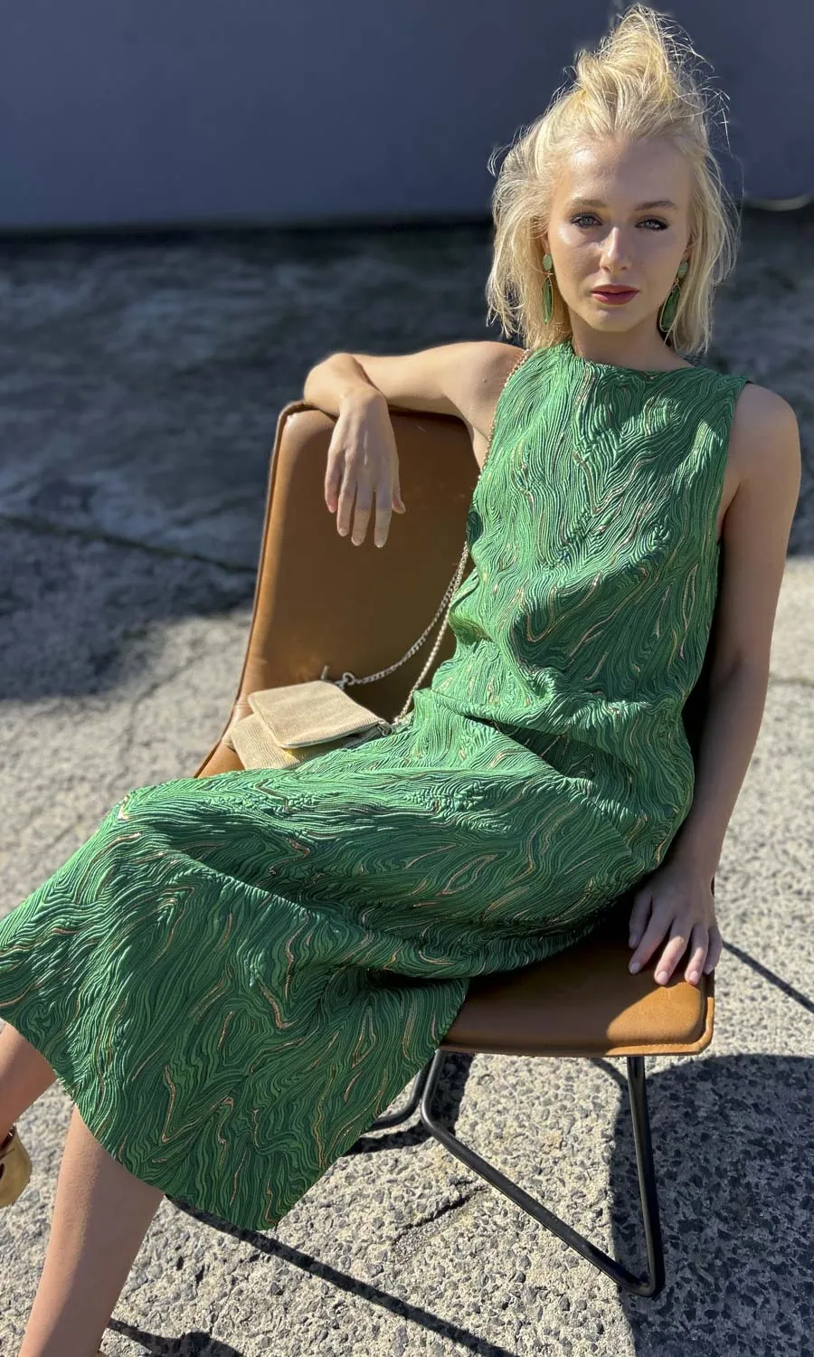 hoss Eloise Green/Gold Maxi