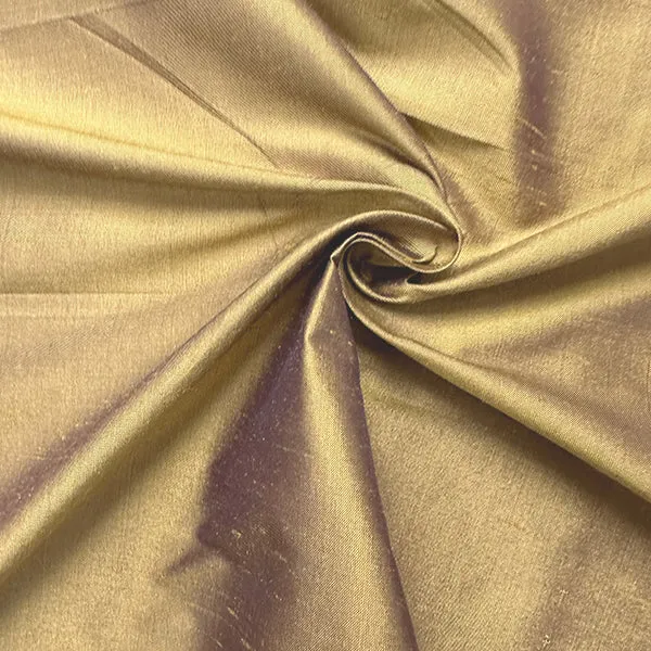 Iridescent Light Tan Silk Dupioni Fabric