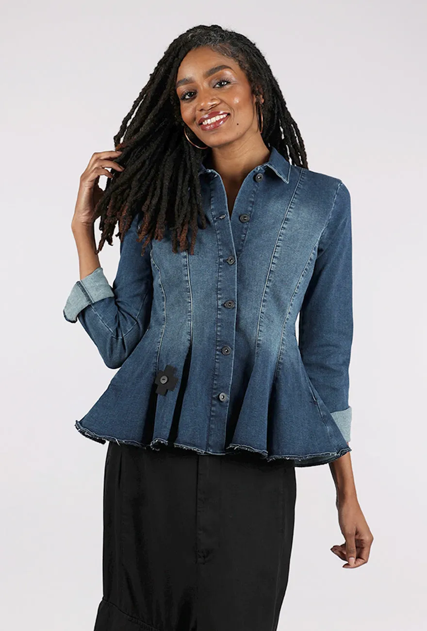 La Belle Denim Jacket, Blue