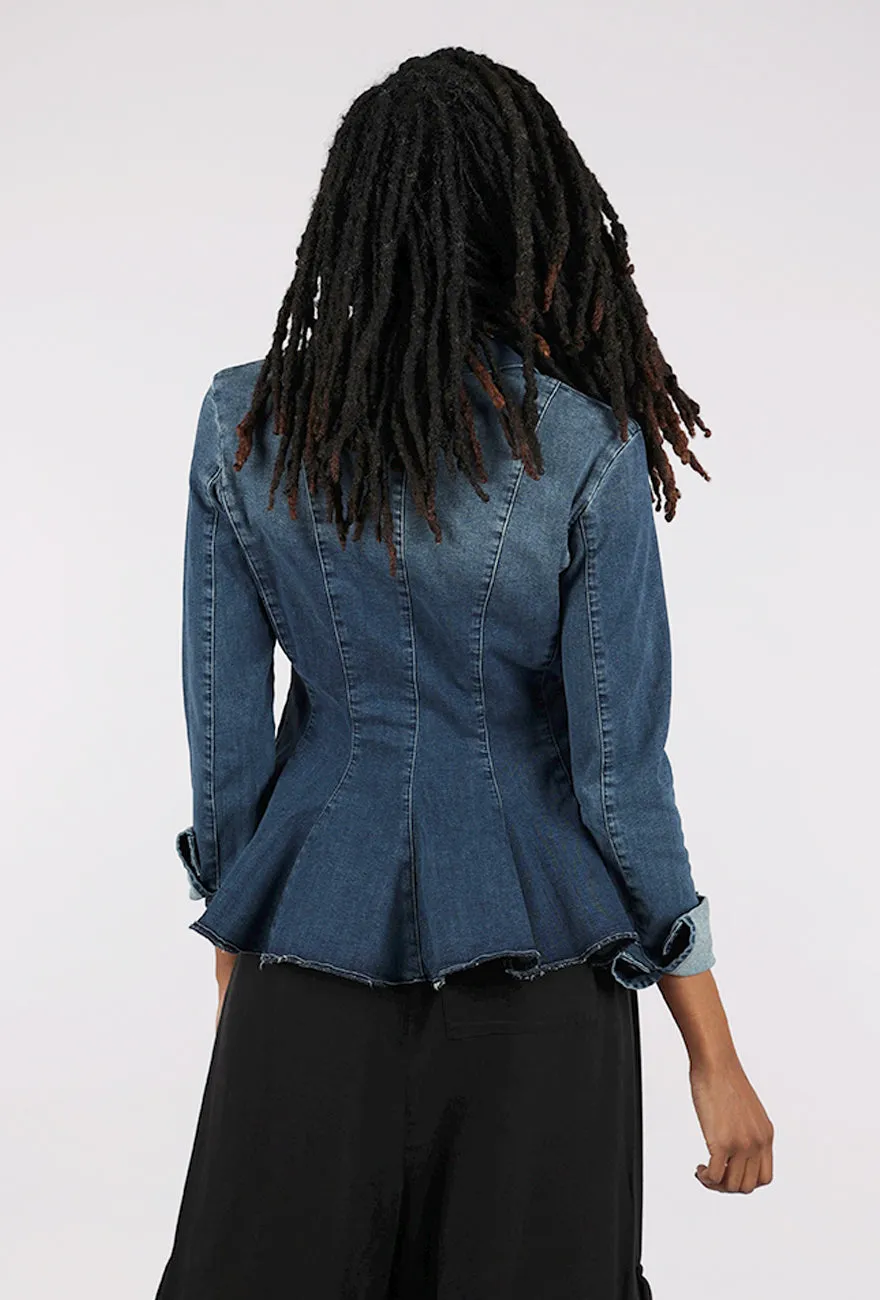 La Belle Denim Jacket, Blue