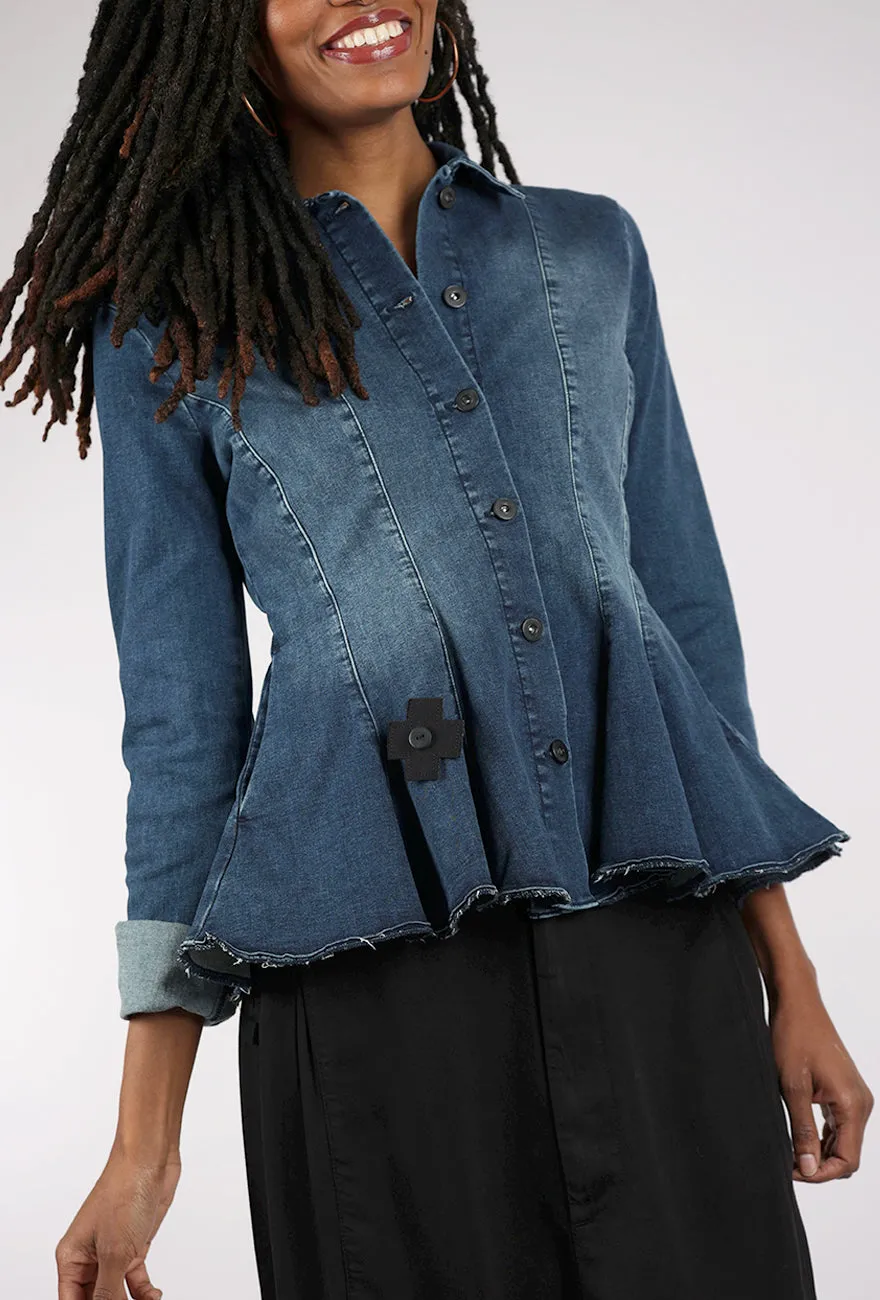 La Belle Denim Jacket, Blue