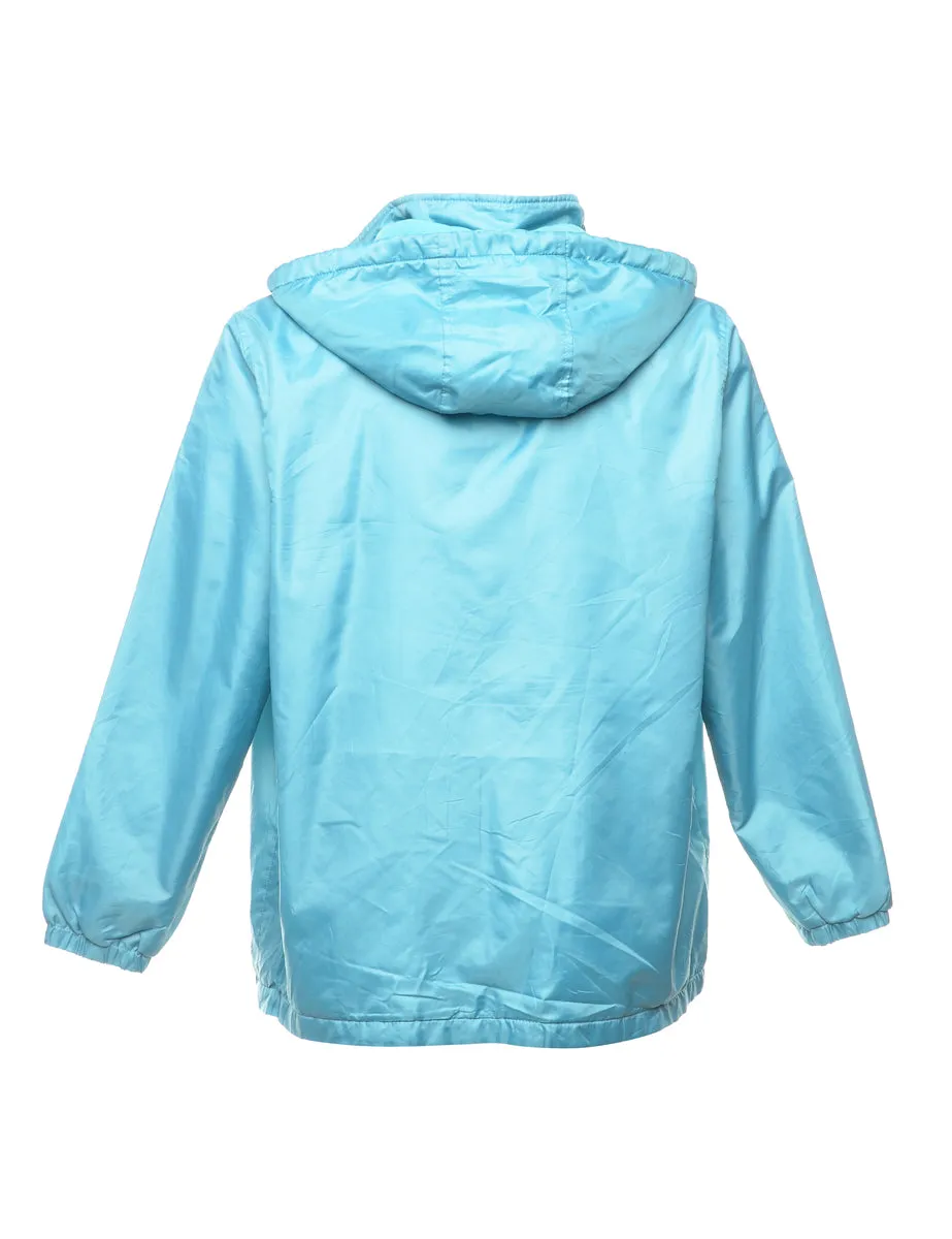 Light Blue Hooded Jacket - L