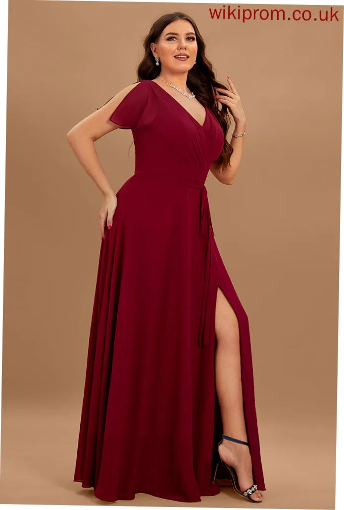 Marlee A-line Dresses Formal Dresses V-Neck Chiffon