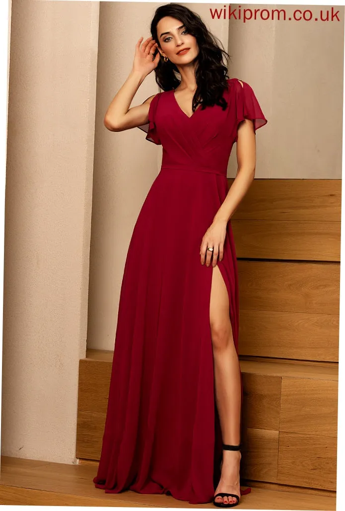 Marlee A-line Dresses Formal Dresses V-Neck Chiffon