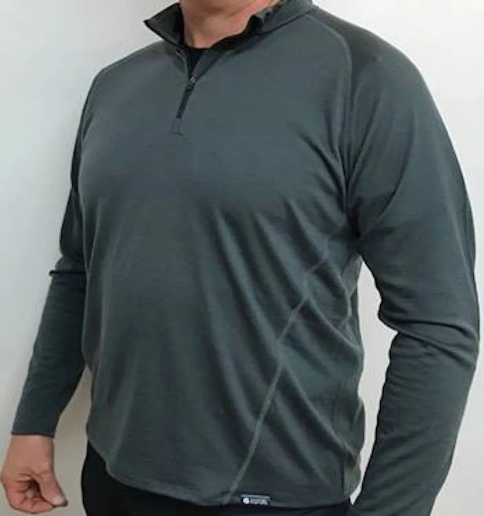 MENS LIGHTWEIGHT HALF ZIP MERINO