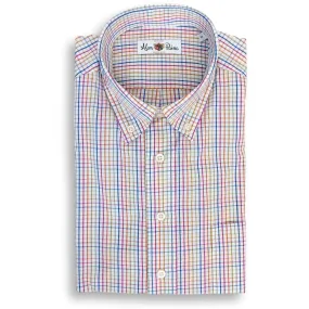 Multicolored Tattersall Button Down Sport Shirt