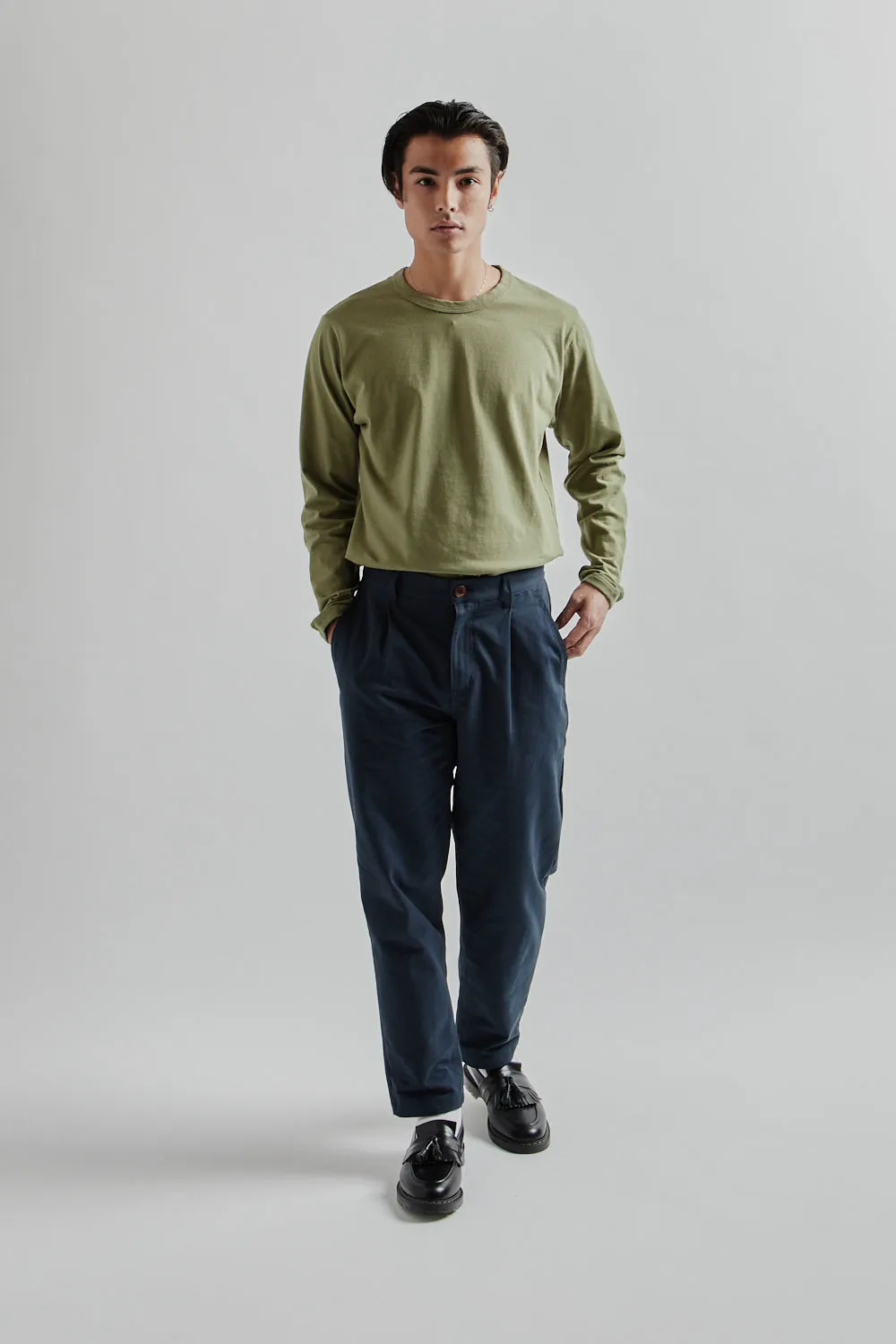 OG Haworth One Tuck Pants - Navy