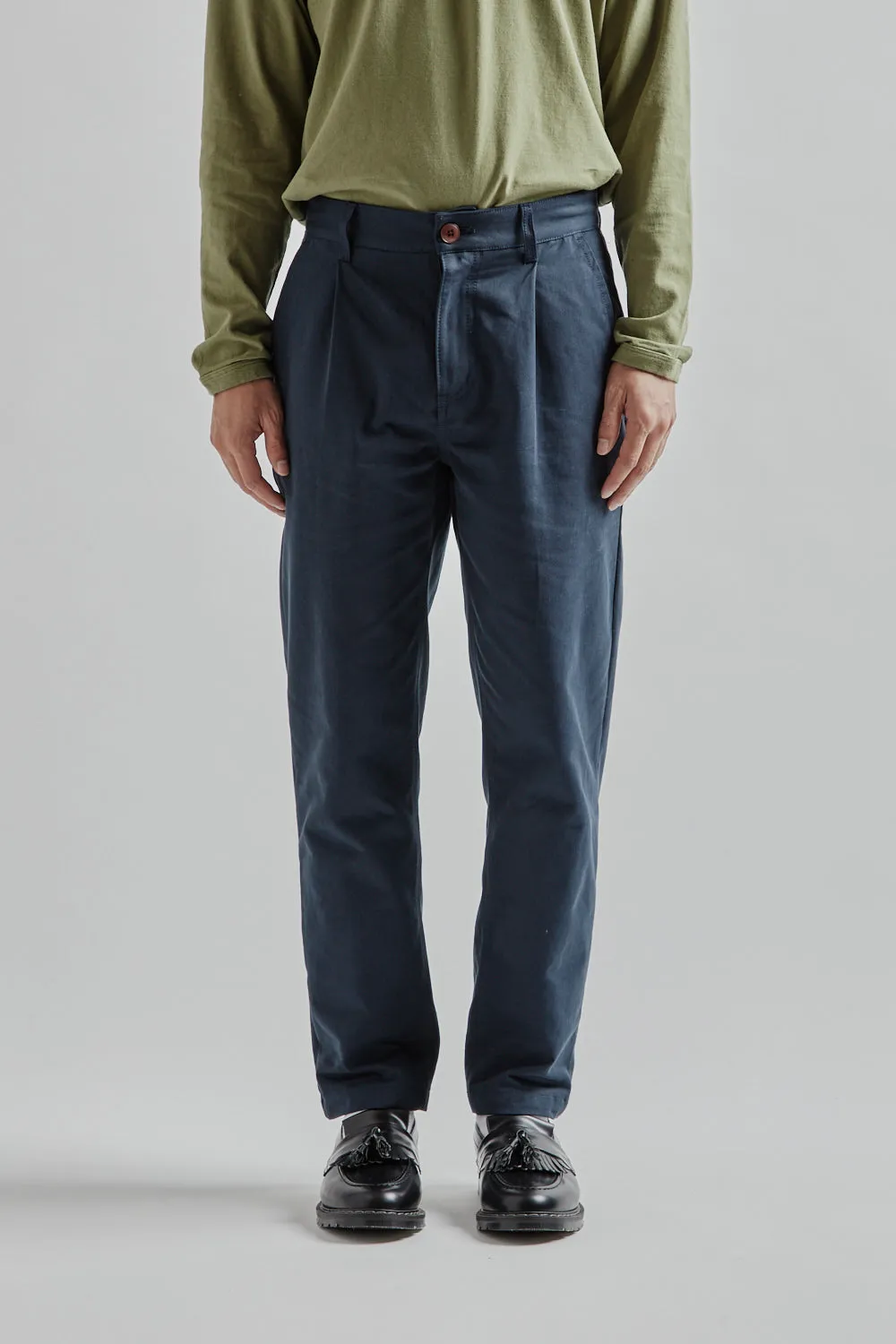 OG Haworth One Tuck Pants - Navy