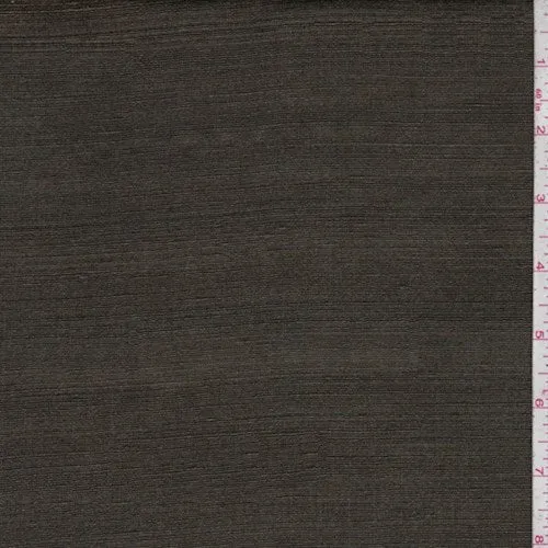 Olive Brown Silk Dupioni Fabric