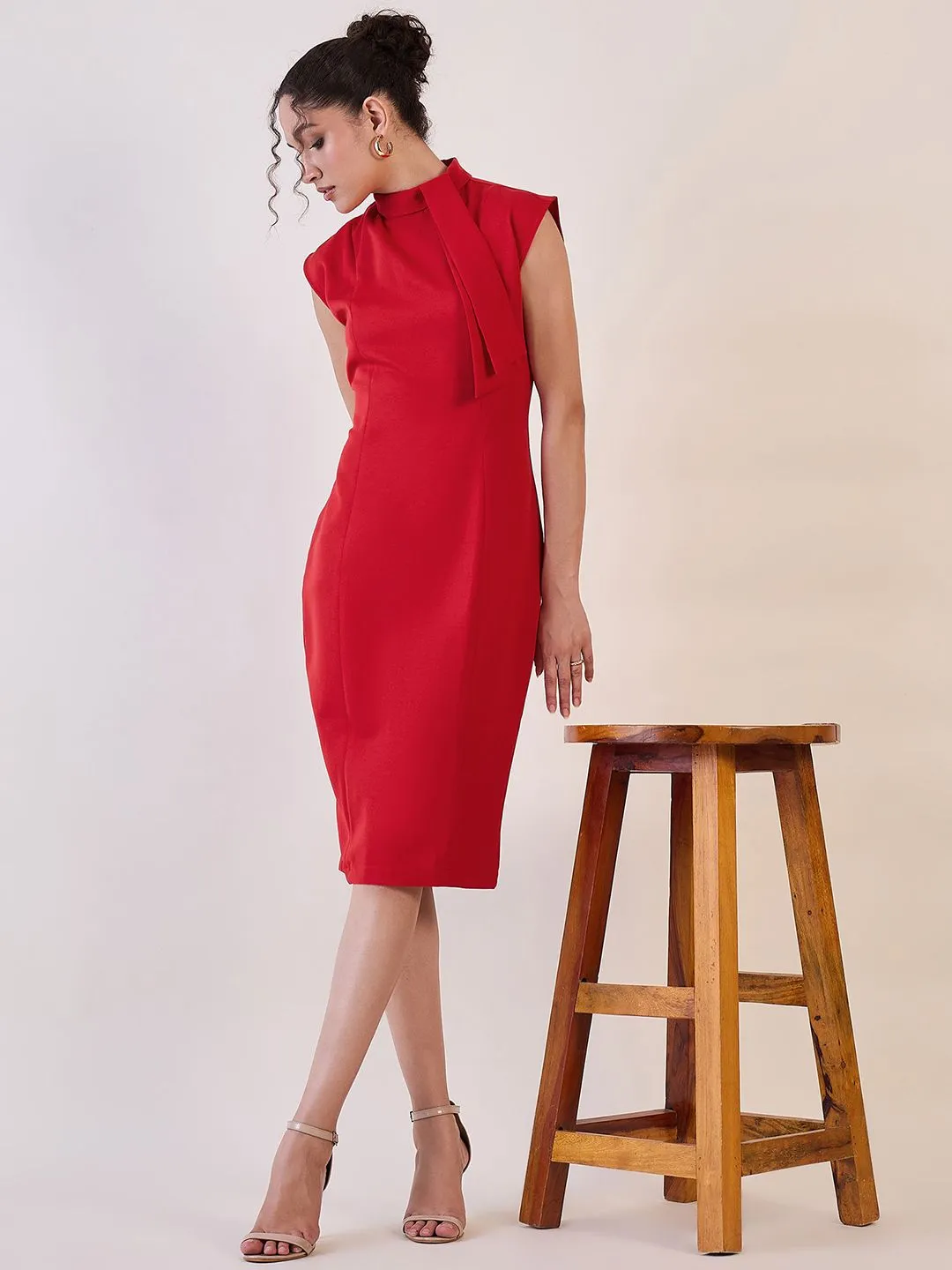 Red Marina Shift Dress