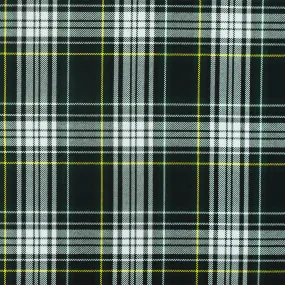 School Black-White-Multi Plaid Poly Madras Woven Fabric