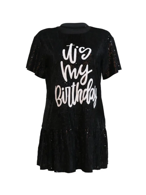 Sequined Disco Night Out Mini Dress