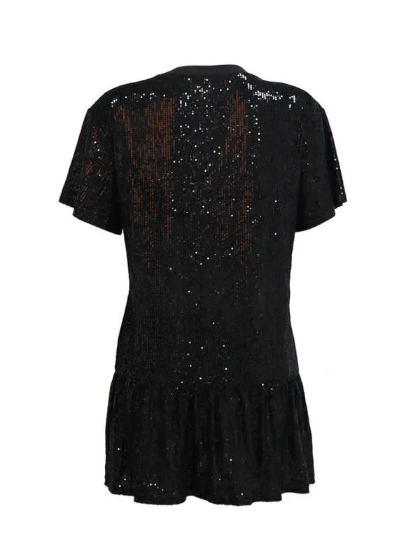 Sequined Disco Night Out Mini Dress