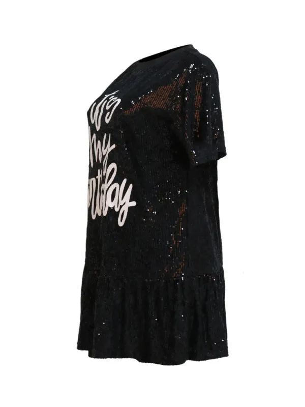 Sequined Disco Night Out Mini Dress