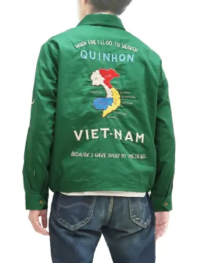 Tailor Toyo Jacket Men's US Military Embroidered Vietnam War Souvenir Tour Jacket TT15178 145 Green