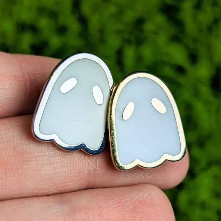 Tiny Ghost Enamel Pins