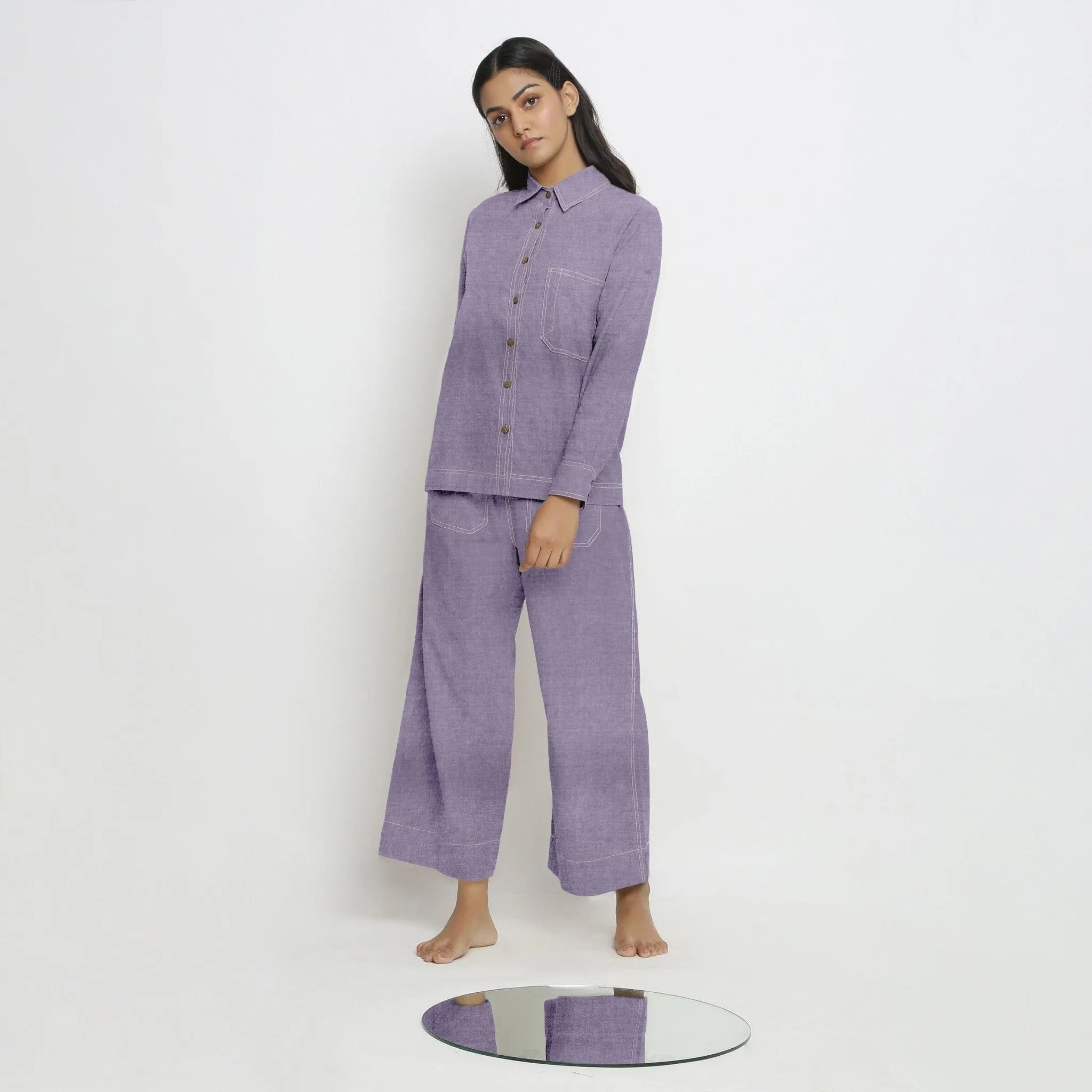 Wisteria Cotton Linen Full Sleeve Button-Down Shirt