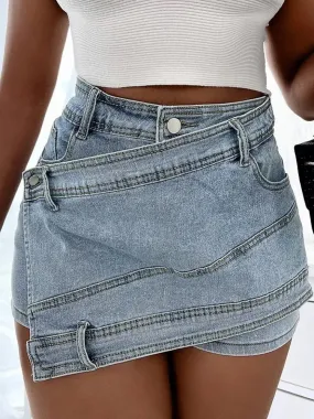 Y 2K Denim Casual  Mini Skirt