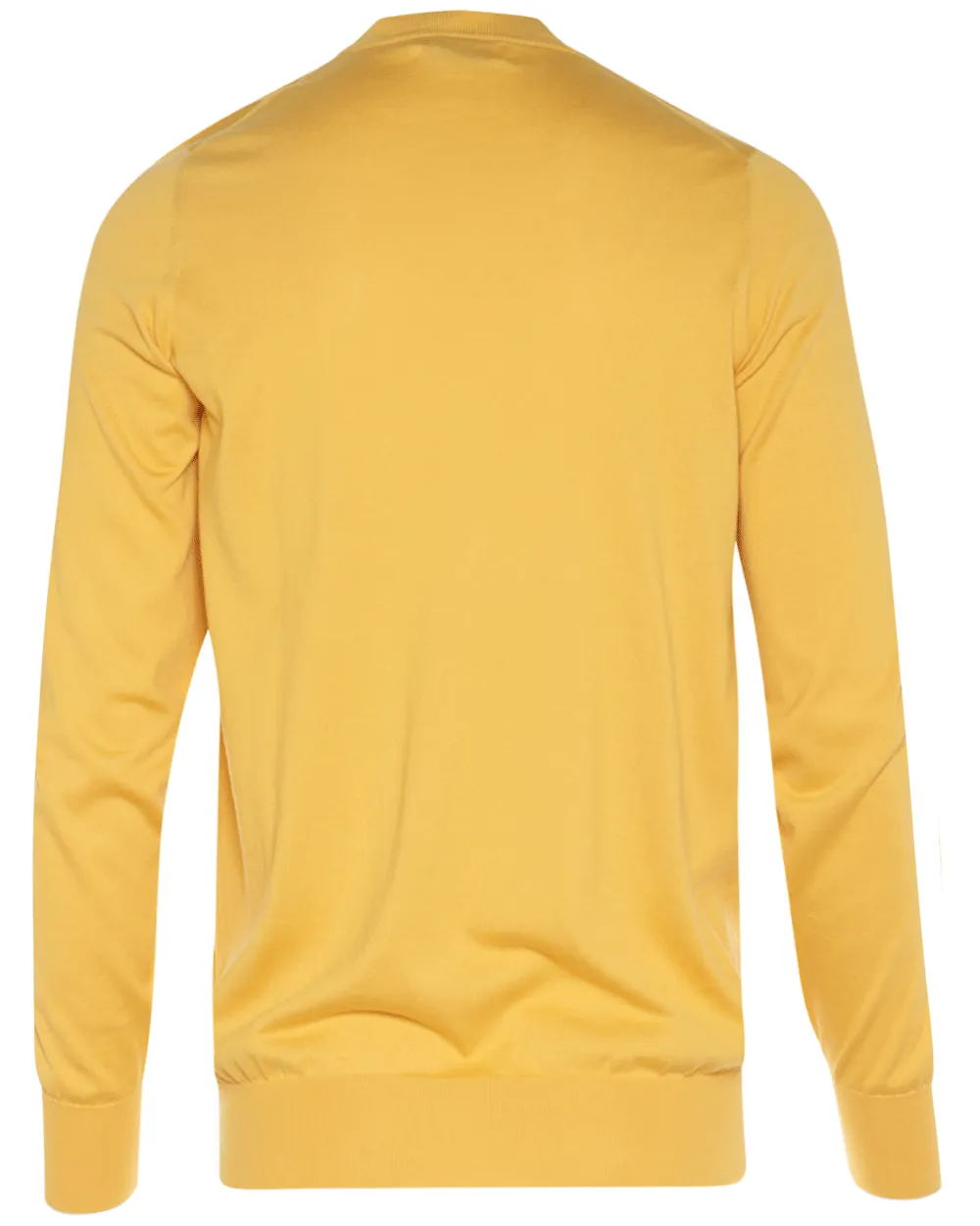 Yellow Lightweight Cotton Crewneck Sweater